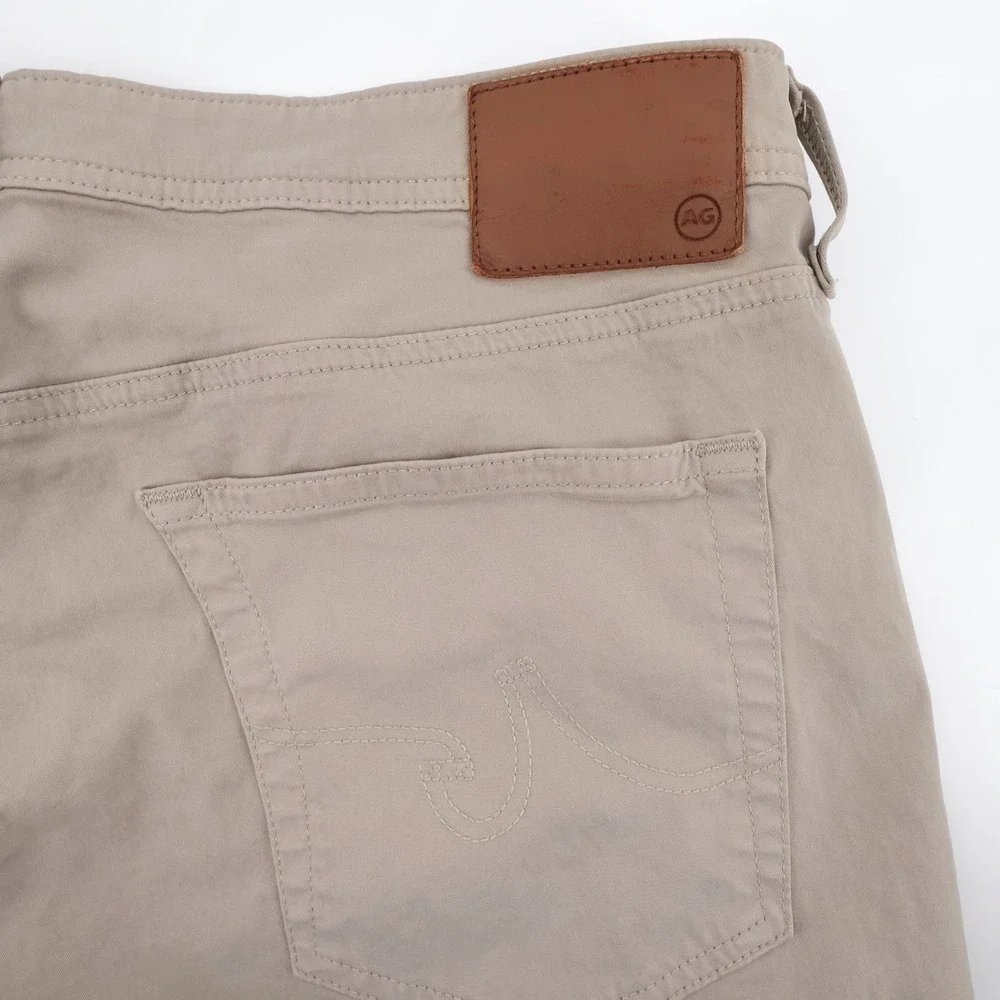 AG Adriano Goldschmied Graduate Tailored Leg Pants Khaki Mens 38x34